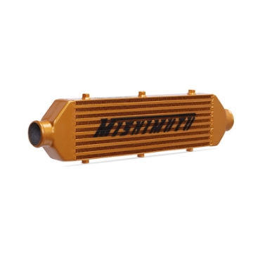 Picture of Mishimoto Universal Gold Z Line Intercooler Overall Size: 28x8x3 Core Size: 21x6x2-5 Inlet - Outlet