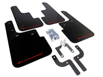 Picture of Rally Armor 10+ Mitsubishi Outlander Sport-ASX-RVR UR Black Mud Flap w- Red Logo