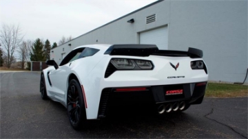 Picture of Corsa 17-19 Chevy Corvette Z06 Grand Sport Only 3in Axle Back Xtreme Exhaust Pol Quad 4-5in Tip