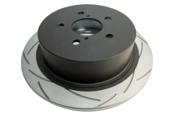 Picture of DBA 05-08 Subaru Outback Rear T2 Slotted Street Series Rotor