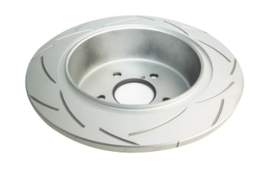 Picture of DBA 05-08 Subaru Outback Rear T2 Slotted Street Series Rotor