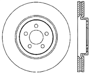 Picture of StopTech Slotted & Drilled Sport Front Right Cryo Brake Rotor 13-14 Ford Escape