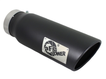 Picture of aFe Diesel Exhaust Tip Bolt On Black 4in Inlet x 5in Outlet x 15in