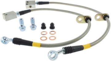 Picture of StopTech 07-08 Honda Fit Stainless Steel Brake Lines