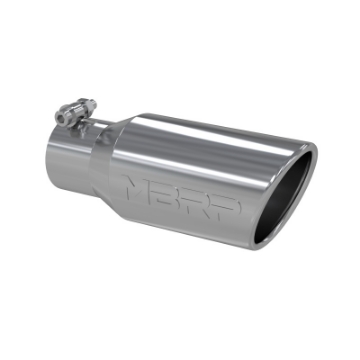 Picture of MBRP Universal Tip 4in OD 2-75in Inlet 10in Length Angled Rolled End T304