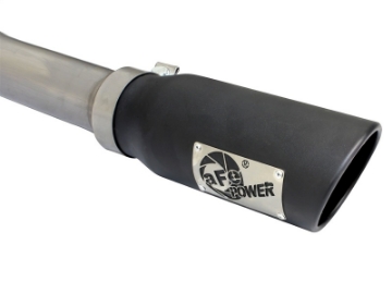 Picture of aFe MACHForce XP Exhaust 3in SS Dual Side Exit CB w- Black Tips 2015 Ford F150 5-0L V8 CC-SB EC-LB