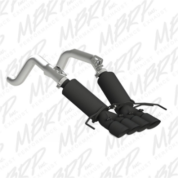 Picture of MBRP 14-19 Chevy Corvette V8 6-2L 3in Black Dual Cat Back w- 4in Quad Dual Wall Tips