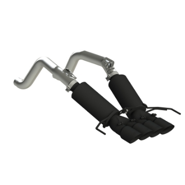 Picture of MBRP 14-19 Chevy Corvette V8 6-2L 3in Black Dual Cat Back w- 4in Quad Dual Wall Tips