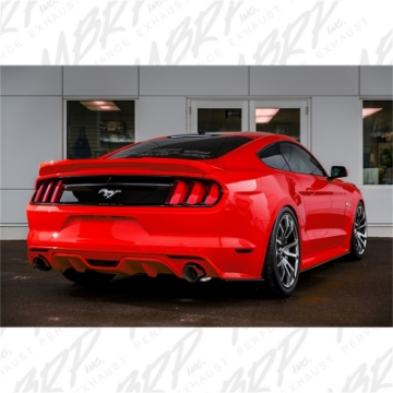 Picture of MBRP 15-18 Ford Mustang EcoBoost 2-3L Alum 3in Cat Back Dual Split Rear Exit Street Version