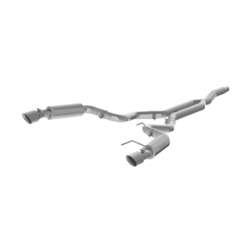 Picture of MBRP 15-18 Ford Mustang EcoBoost 2-3L T409 3in Cat Back Dual Split Rear Exit Race Version