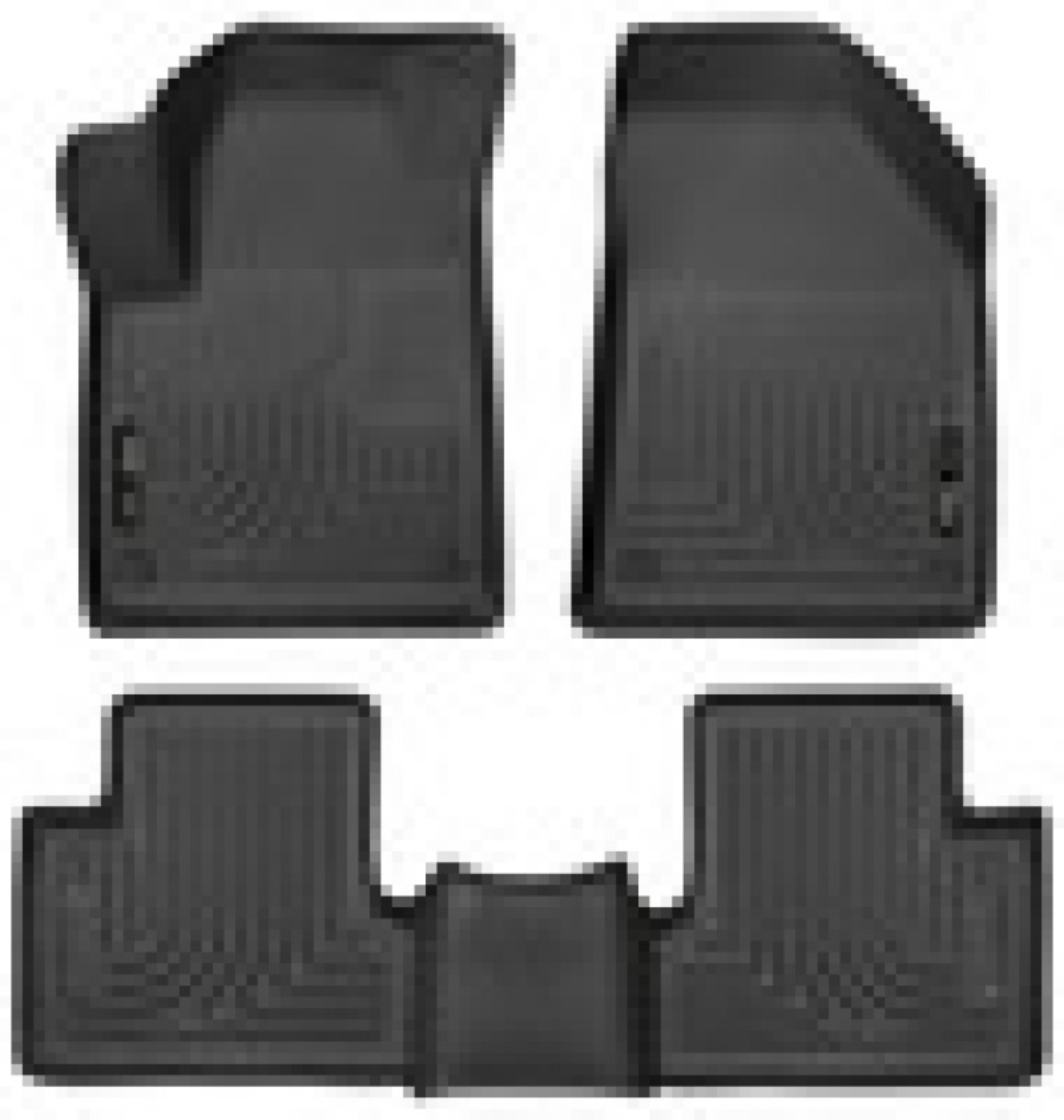 Picture of Husky Liners 15-22 Jeep Cherokee WeatherBeater Combo Black Floor Liners