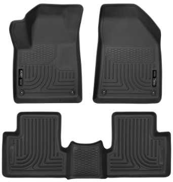 Picture of Husky Liners 15-22 Jeep Cherokee WeatherBeater Combo Black Floor Liners
