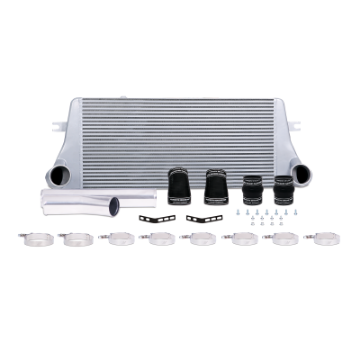Picture of Mishimoto 94-02 Dodge Ram 2500 5-9L Cummins Intercooler Kit w- Pipes Silver