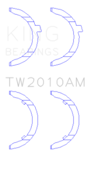 Picture of King Engine Bearings Volkswagen JR 1-6L td Thrust Washer Set