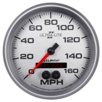 Picture of Autometer Ultra-Lite II 5in 0-140MPH In-Dash Electronic GPS Programmable Speedometer