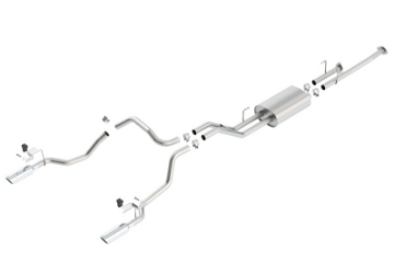 Picture of Borla 14-15 Toyota Tundra 4-6L-5-7L Crew Max SB DC SB Touring Cat Back Exhaust Dual Split Rear Exit