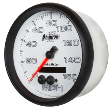 Picture of Autometer Phantom II 5in 0-140MPH In-Dash Electronic GPS Programmable Speedometer