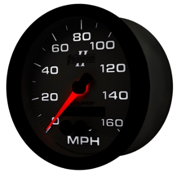 Picture of Autometer Phantom II 5in 0-140MPH In-Dash Electronic GPS Programmable Speedometer