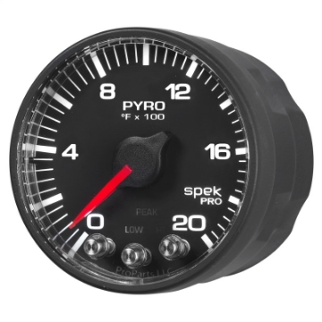 Picture of Autometer Spek-Pro 52-4mm 0-2000F Digital Stepper Motor Pyrometer Gauge