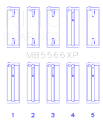 Picture of King Engine Bearings Audi A4 1-8L AEB Performance Main Bearing Set - Size STD