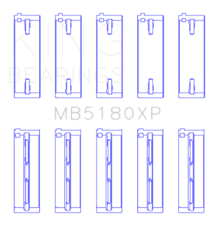 Picture of King Engine Bearings Renault F8Q-F7R-F8M Size STD Performance Main Bearing Set