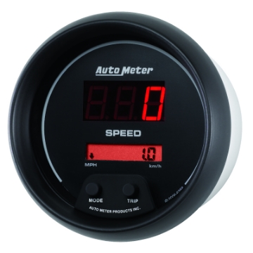 Picture of Autometer Sport-Comp Black 3 3-8in 160 MPH Digital Speedo Gauge