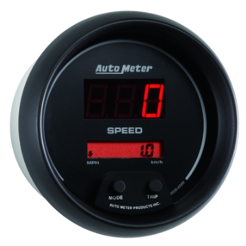 Picture of Autometer Sport-Comp Black 3 3-8in 160 MPH Digital Speedo Gauge