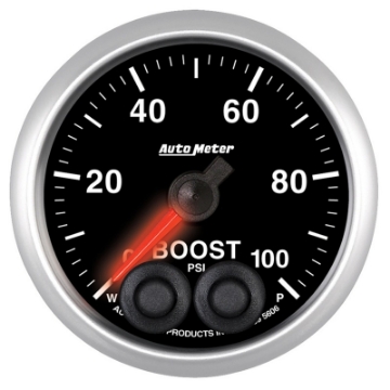 Picture of Autometer Elite 52mm 100psi Digital Stepper Motor w-Peak and Warning Boost Gauge