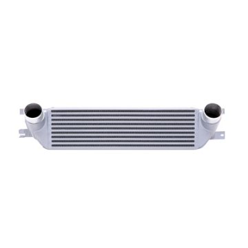 Picture of Mishimoto 2015 Ford Mustang EcoBoost Performance Intercooler Kit - Silver Core Wrinkle Black Pipes