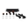 Picture of Mishimoto 2015 Ford Mustang EcoBoost Performance Intercooler Kit - Black Core Wrinkle Black Pipes