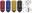 Picture of Project Kics Leggdura Racing Shell Type Lug Nut 53mm Open-End Look 16 Pcs + 4 Locks 12X1-25 Blue