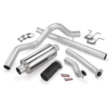 Picture of Banks Power 94-97 Ford 7-3L ECSB Monster Exhaust System - SS Single Exhaust w- Black Tip