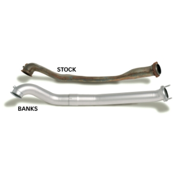 Picture of Banks Power 94-97 Ford 7-3L ECLB Monster Exhaust System - SS Single Exhaust w- Chrome Tip