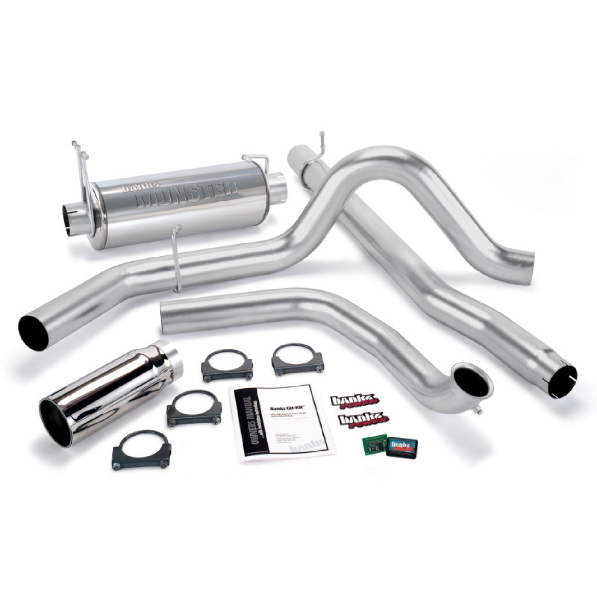 Picture of Banks Power 99-03 Ford 7-3L Git-Kit - SS Single Exhaust w- Chrome Tip