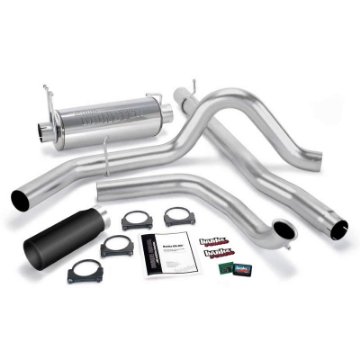Picture of Banks Power 99-03 Ford 7-3L Git-Kit - SS Single Exhaust w- Black Tip