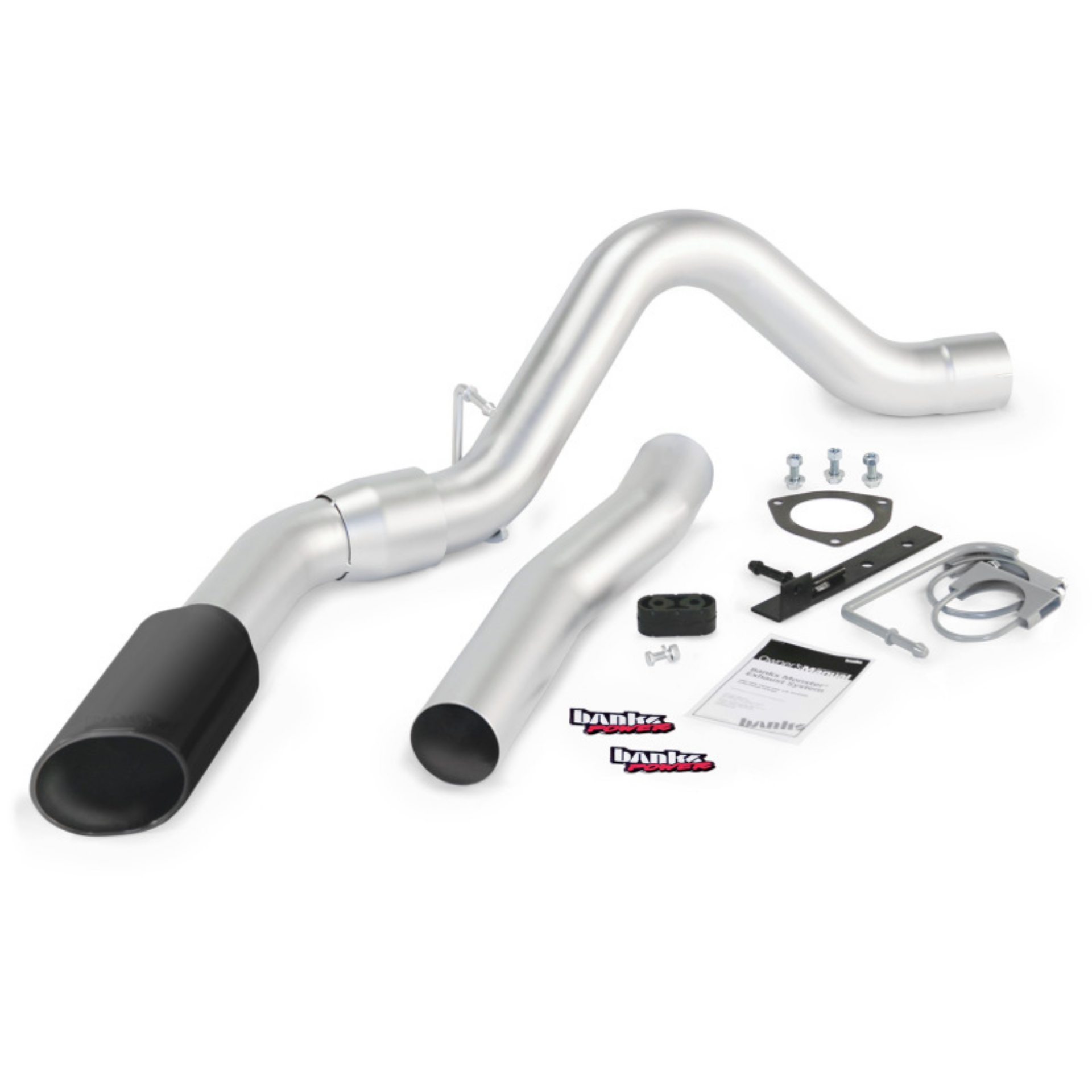 Picture of Banks Power 11-14 Chev 6-6L LML ECLB-CCSB-CCLB Monster Exhaust Sys - SS Single Exhaust w- Black Tip