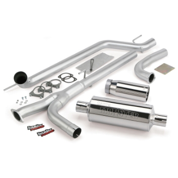 Picture of Banks Power 04-14 Nissan 5-6L Titan All Monster Exhaust System - SS Single Exhaust w- Chrome Tip