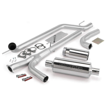Picture of Banks Power 04-14 Nissan 5-6L Titan All Monster Exhaust System - SS Single Exhaust w- Chrome Tip