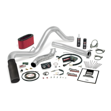 Picture of Banks Power 94-95-5 Ford 7-3L Man Stinger System - SS Single Exhaust w- Black Tip