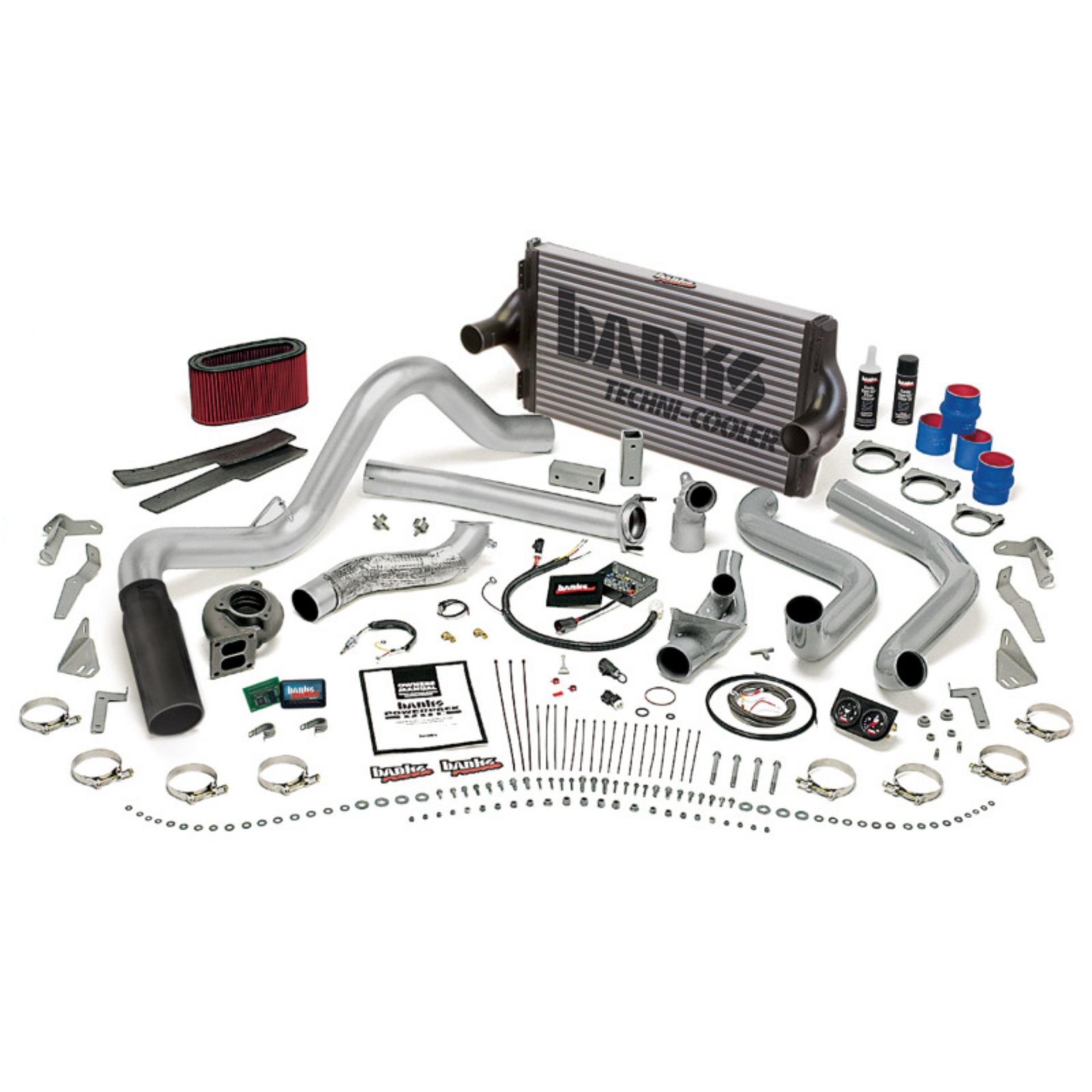 Picture of Banks Power 94-95-5 Ford 7-3L Auto PowerPack System - SS Single Exhaust w- Black Tip