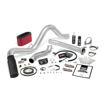 Picture of Banks Power 95-5-97 Ford 7-3L Man Stinger System - SS Single Exhaust w- Black Tip