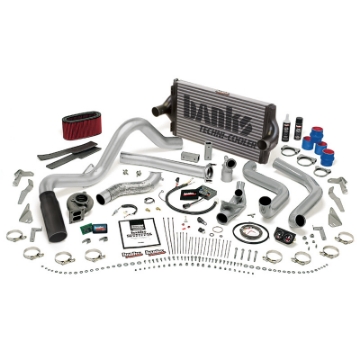Picture of Banks Power 95-5-97 Ford 7-3L Auto PowerPack System - SS Single Exhaust w- Black Tip