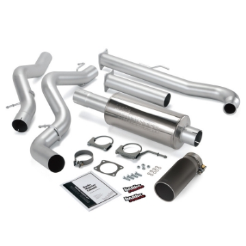 Picture of Banks Power 01-04 Chevy 6-6L SCLB Monster Exhaust System - SS Single Exhaust w- Black Tip