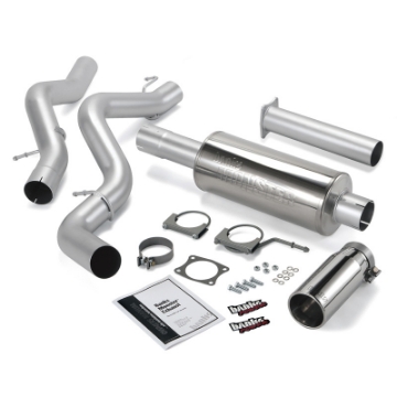 Picture of Banks Power 02-05 Chevy 6-6L EC-CCSB Monster Exhaust System - SS Single Exhaust w- Chrome Tip