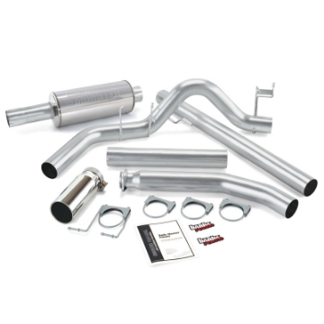 Picture of Banks Power 98-02 Dodge 5-9L Ext Cab Monster Exhaust System - SS Single Exhaust w- Chrome Tip
