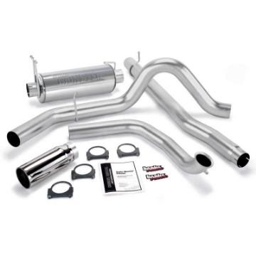 Picture of Banks Power 00-03 Ford 7-3L - Excursion Monster Exhaust System - SS Single Exhaust w- Chrome Tip