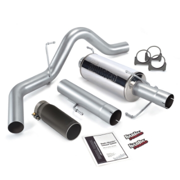 Picture of Banks Power 04-07 Dodge 5-9L 325Hp SCLB-CCSB Monster Exhaust System - SS Single Exhaust w- Black Tip