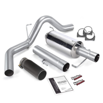Picture of Banks Power 04-07 Dodge 5-9L 325Hp CCLB Monster Exhaust System - SS Single Exhaust w- Black Tip