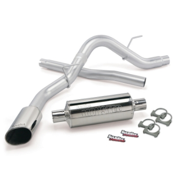 Picture of Banks Power 11-14 Ford F-150 3-5L EcoBoost -5-0-6-2L Monster Exh Sys - SS Single Exh w- Chrome Tip