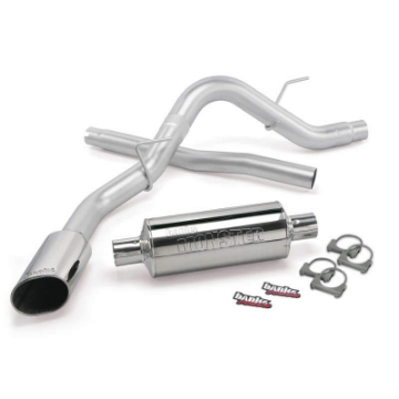 Picture of Banks Power 11-14 Ford F-150 3-5L EcoBoost -5-0-6-2L Monster Exh Sys - SS Single Exh w- Chrome Tip